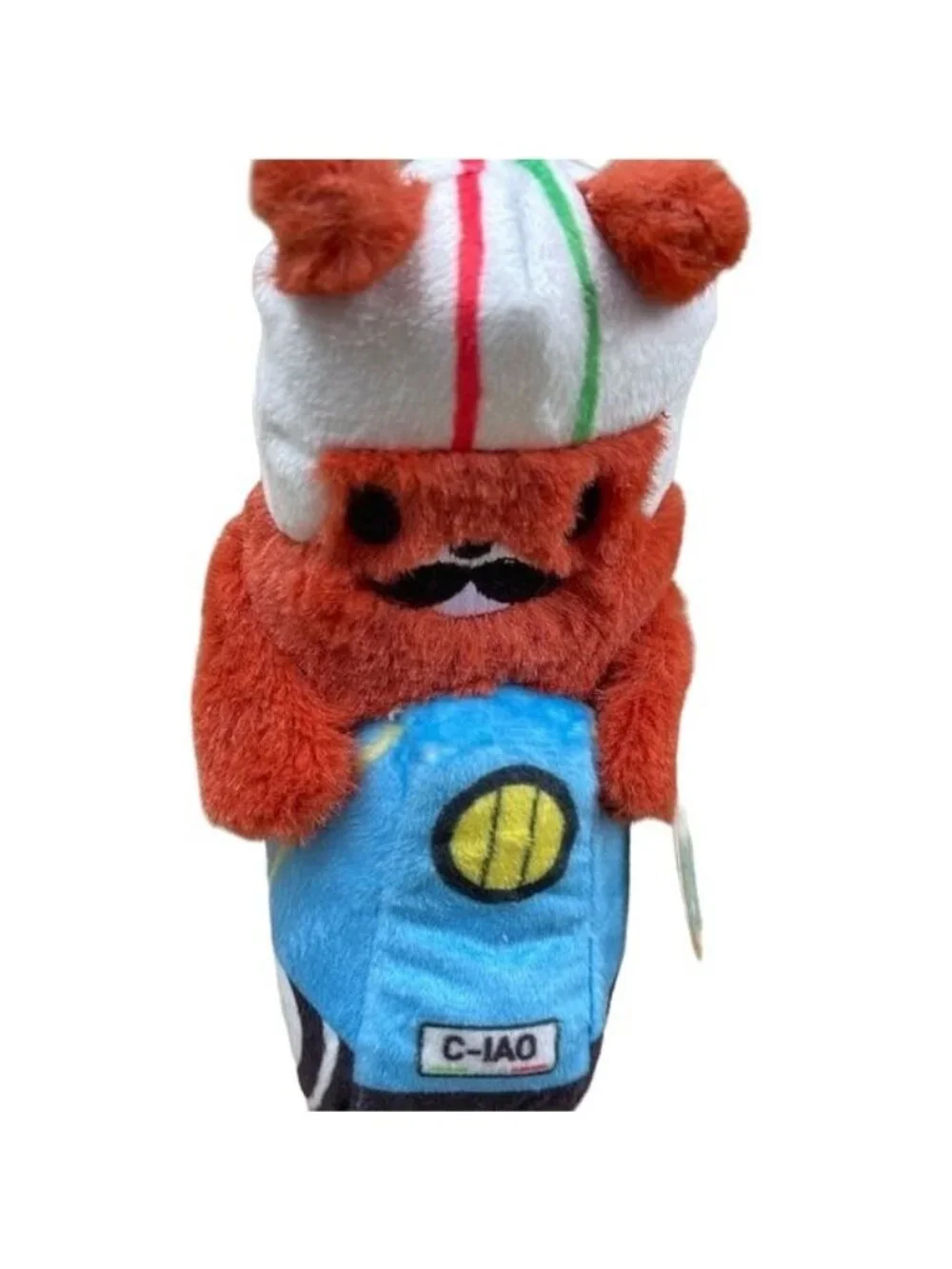 Bark Dog Toy Squirrel on Vespa Crinkle Squeaky Plush Medium Sized Pup Gift New